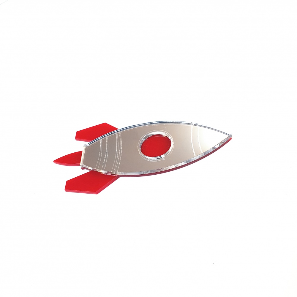 Mini Rocket Set - Red  & Mirror